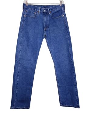 Levi's 505 Straight Leg Cotton Jeans Men's Size 34x34